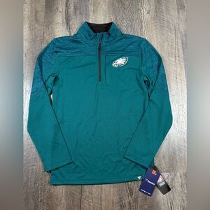 Philadelphia Eagles Fanatics Defender Long Sleeve Quarter-Zip Jacket